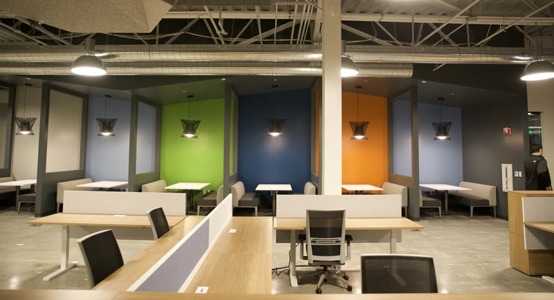 The Q Bay Center workspace used by Nuvelle's Silicon Valley team